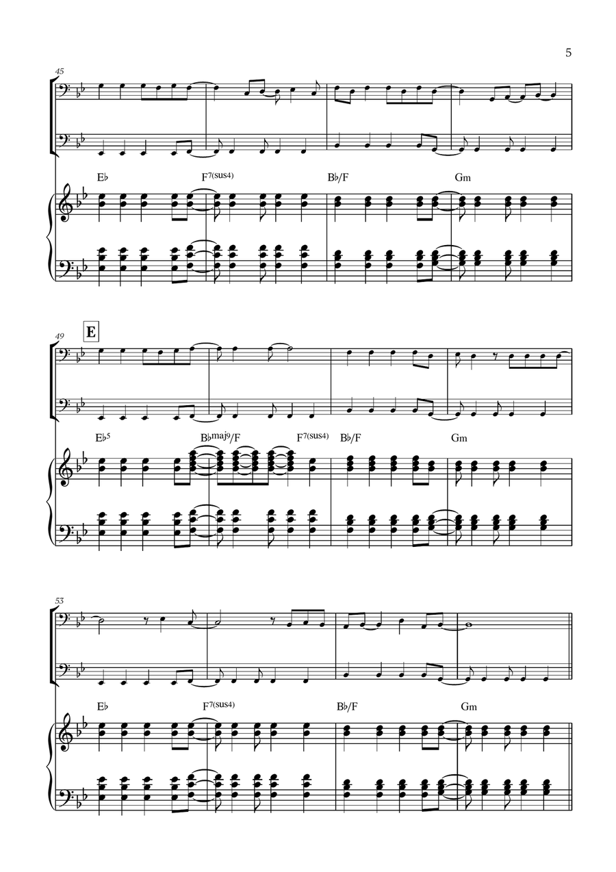 Viva La Vida Viva La Vida Trombone Duet scores gallery preview page 5