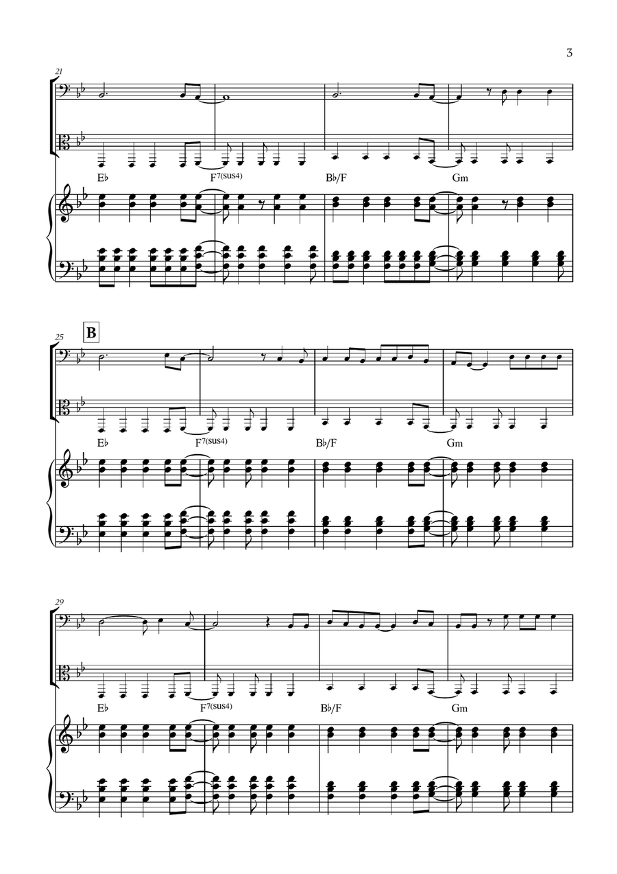 Viva La Vida Viva La Vida String Duet scores gallery preview page 3