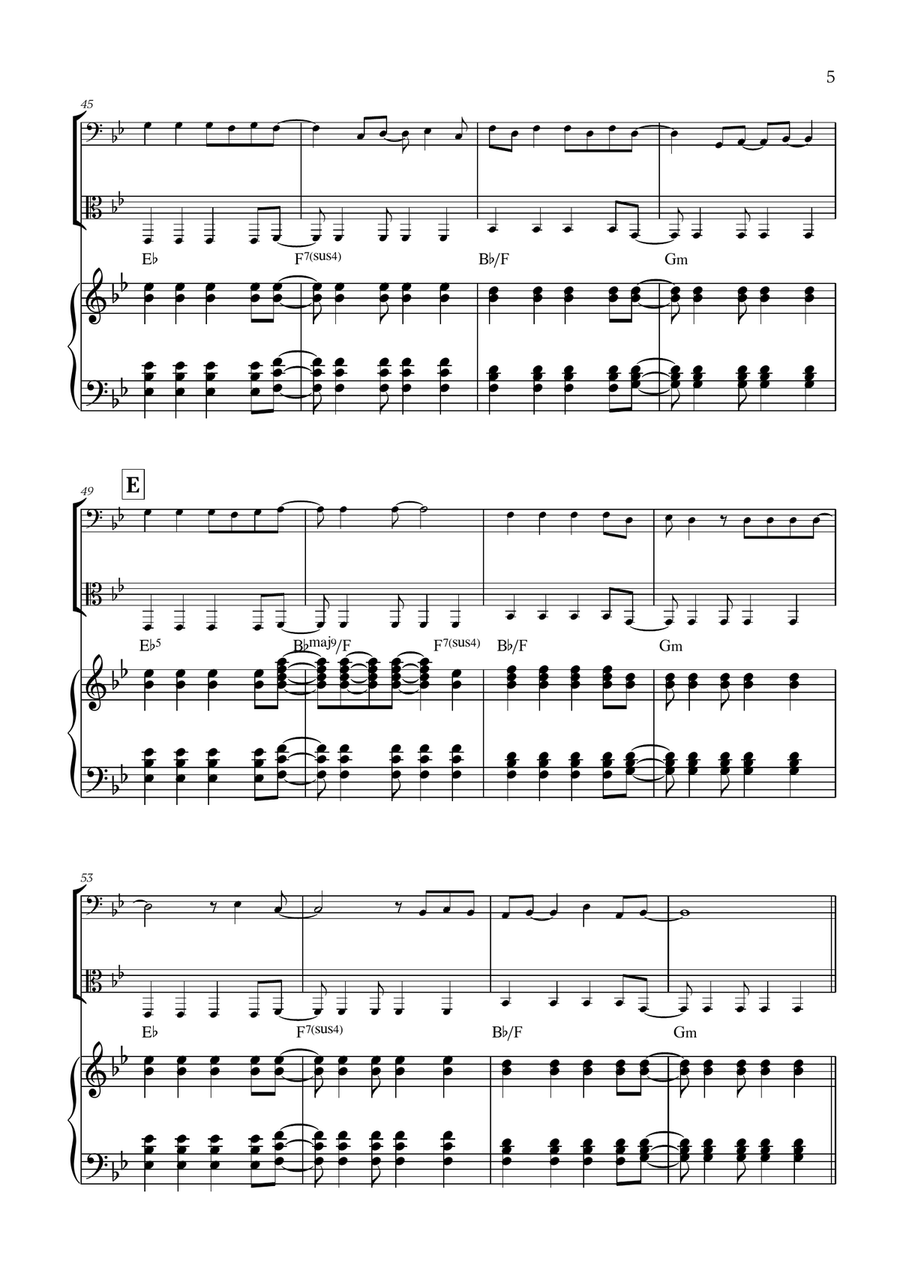 Viva La Vida Viva La Vida String Duet scores gallery preview page 5