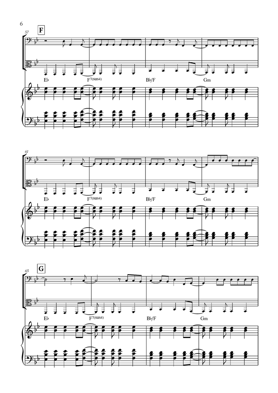 Viva La Vida Viva La Vida String Duet scores gallery preview page 6