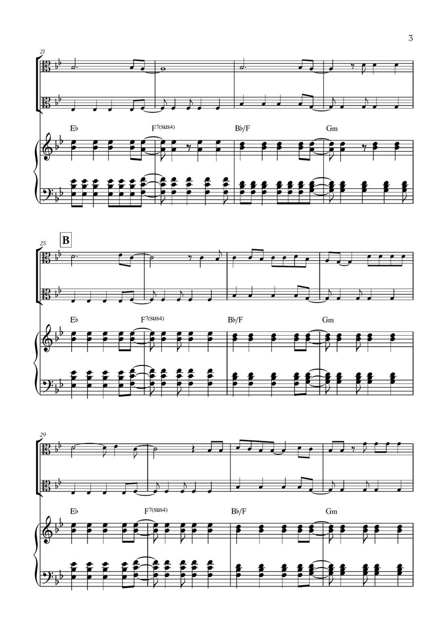 Viva La Vida Viva La Vida String Duet scores gallery preview page 3