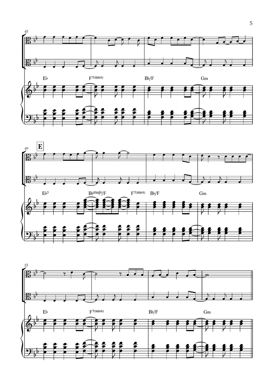 Viva La Vida Viva La Vida String Duet scores gallery preview page 5