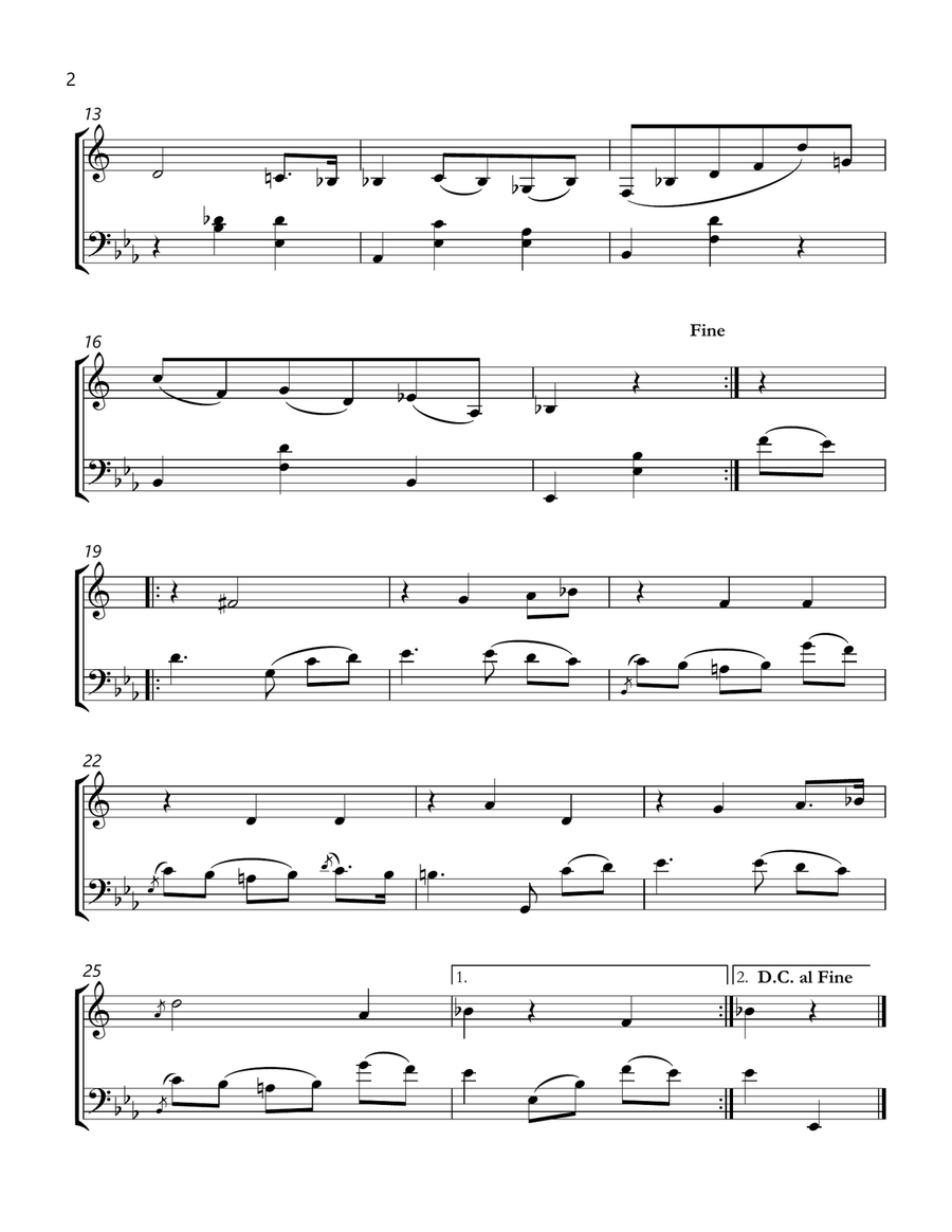 Chopin b 133 waltz in e-flat major French Horn and Cello sheet music Chamber Music scores gallery preview page 2