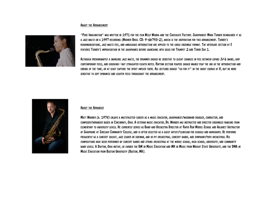 Pure Imagination Jazz Ensemble scores gallery preview page 2