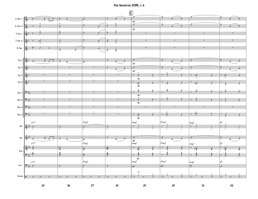 Pure Imagination Jazz Ensemble scores gallery preview page 6