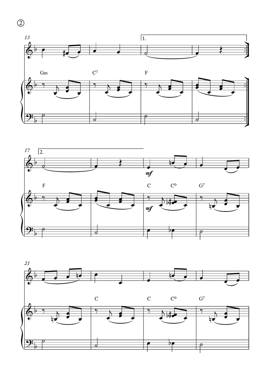 Melody in F Melody in F Chamber Music scores gallery preview page 2