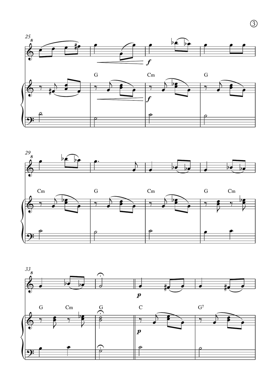 Melody in F Melody in F Chamber Music scores gallery preview page 3