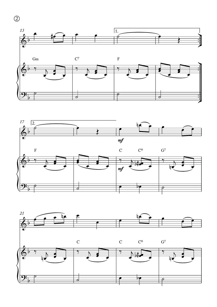 Melody in F Melody in F Chamber Music scores gallery preview page 2