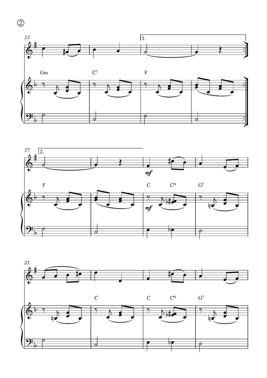 Melody in F Melody in F Chamber Music scores gallery preview page 2