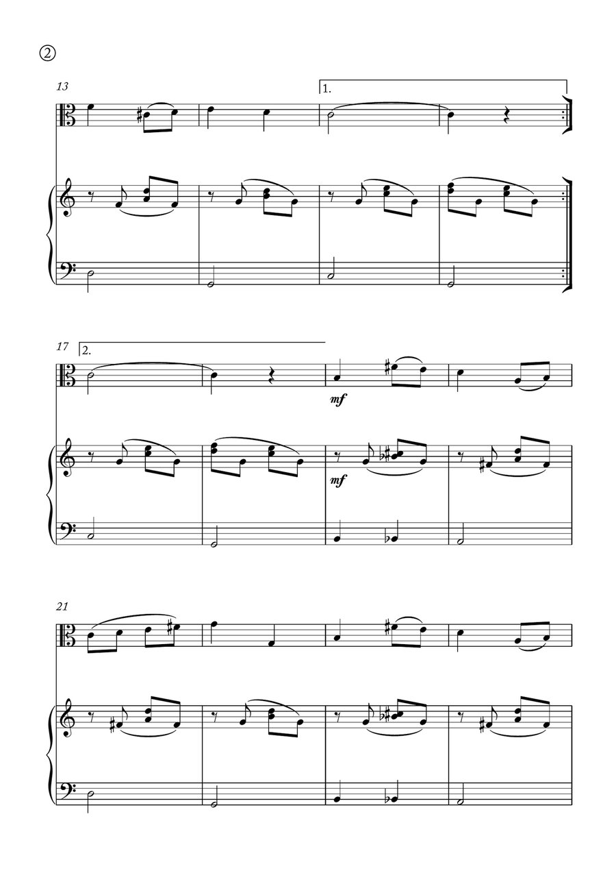 Melody in F Melody in F Chamber Music scores gallery preview page 2