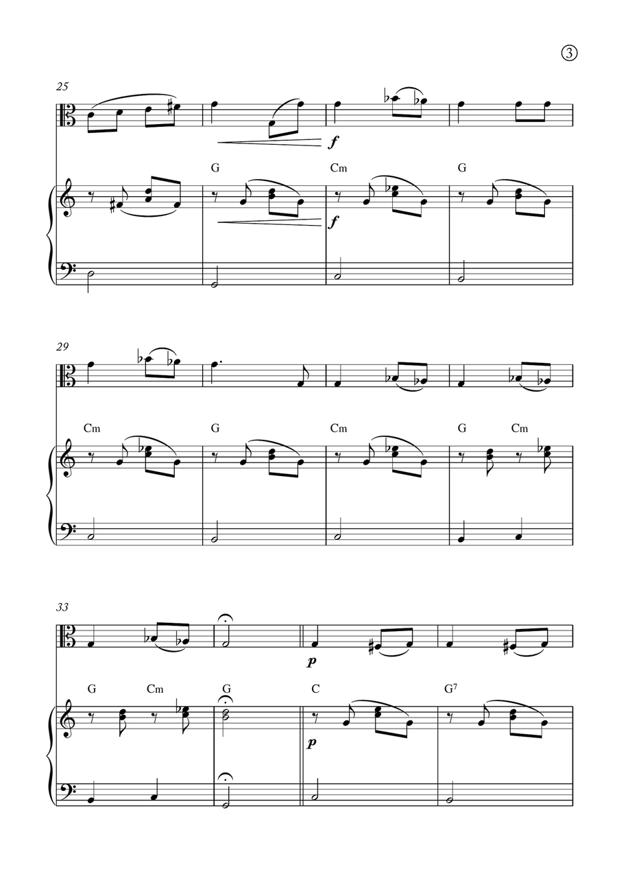 Melody in F Melody in F Chamber Music scores gallery preview page 3
