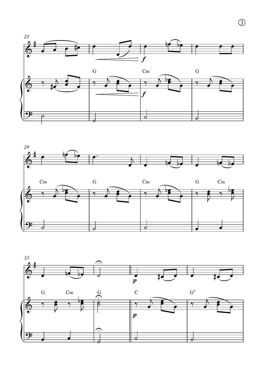 Melody in F Melody in F Chamber Music scores gallery preview page 3