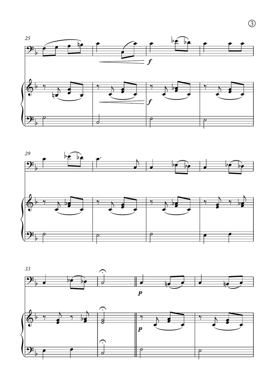 Melody in F Melody in F Chamber Music scores gallery preview page 3