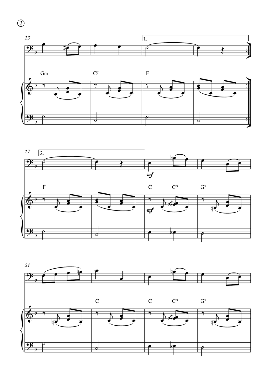 Melody in F Melody in F Chamber Music scores gallery preview page 2