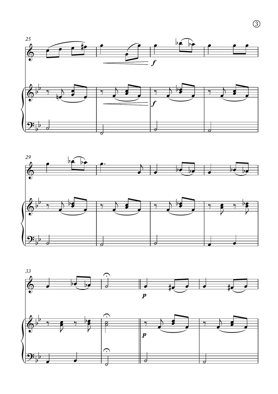 Melody in F Melody in F Chamber Music scores gallery preview page 3