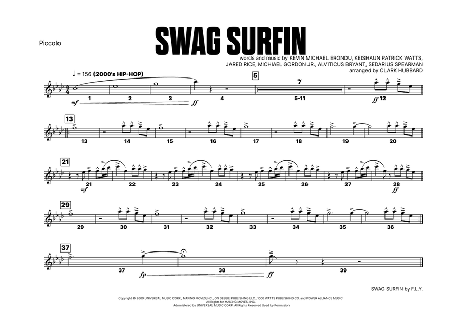 Swag Surfin' Swag Surfin' Marching Band scores gallery preview page 5