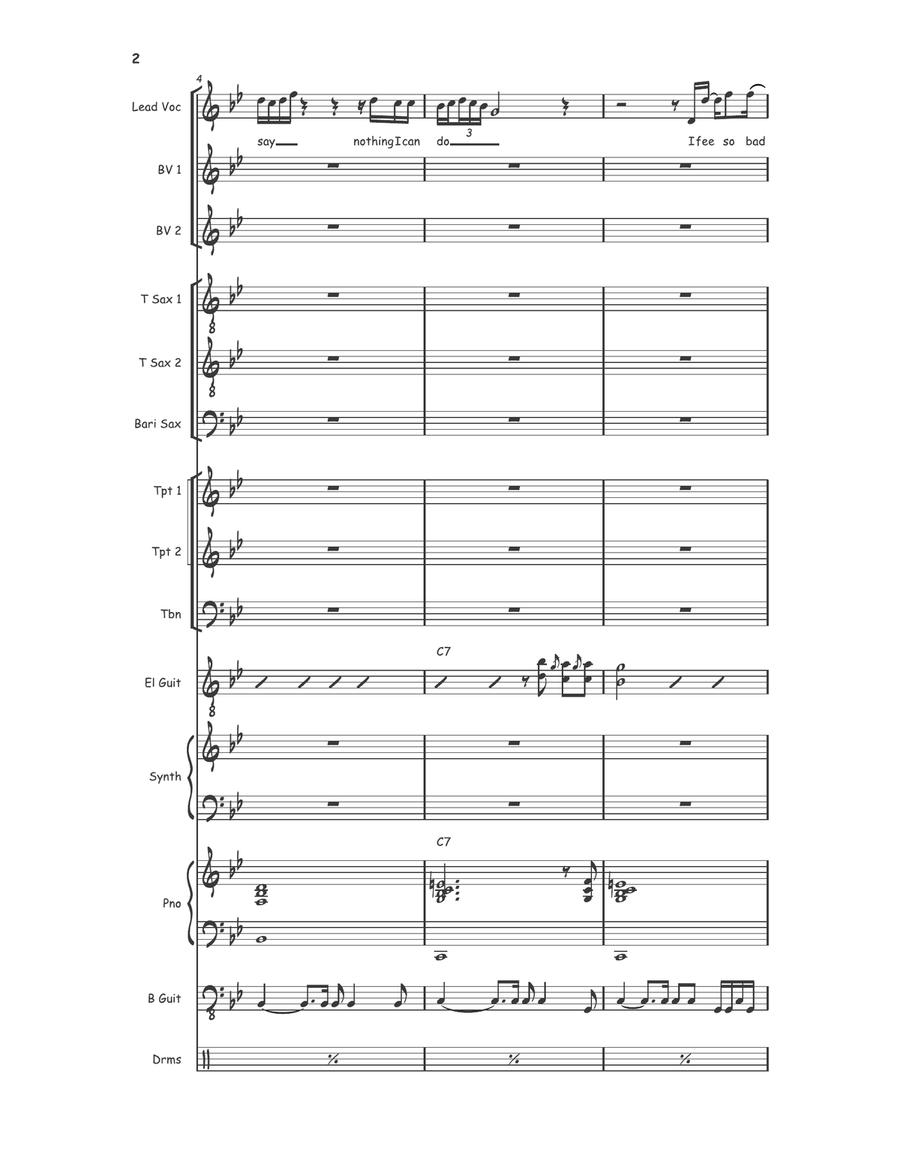 So Very Hard To Go So Very Hard To Go Jazz Ensemble scores gallery preview page 3