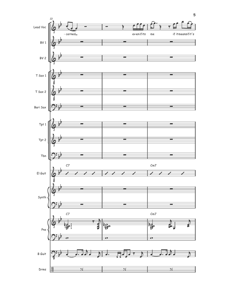 So Very Hard To Go So Very Hard To Go Jazz Ensemble scores gallery preview page 6