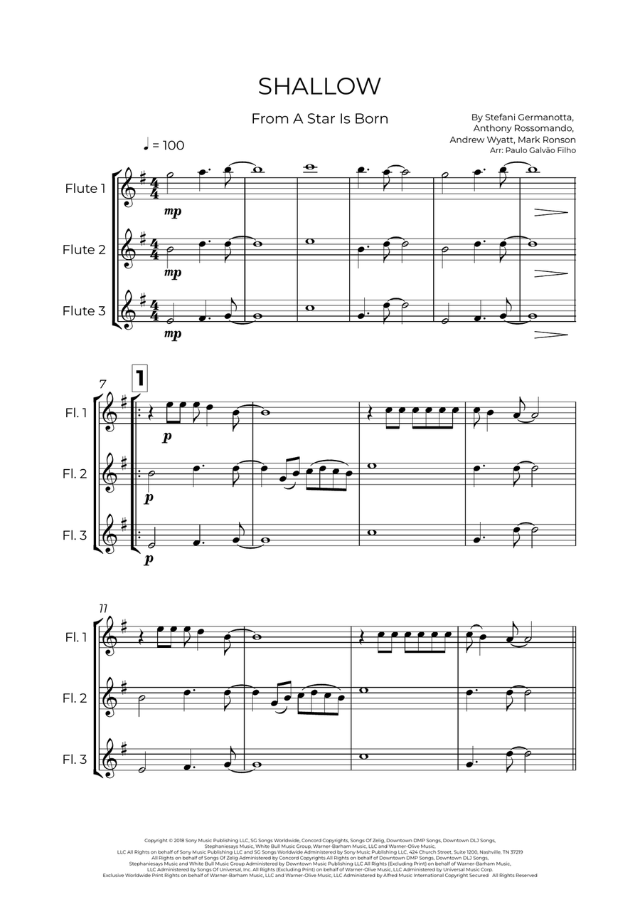 Shallow Shallow Flute Trio scores gallery preview page 2