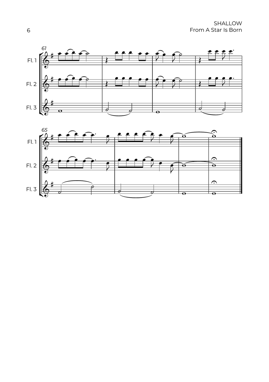 Shallow Shallow Flute Trio scores gallery preview page 6