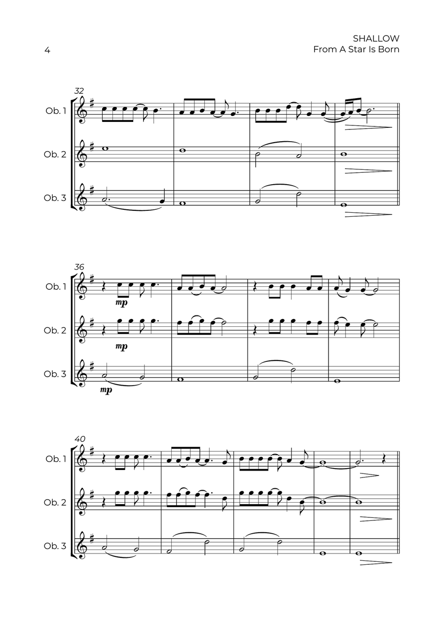 Shallow Shallow Woodwind Trio scores gallery preview page 4