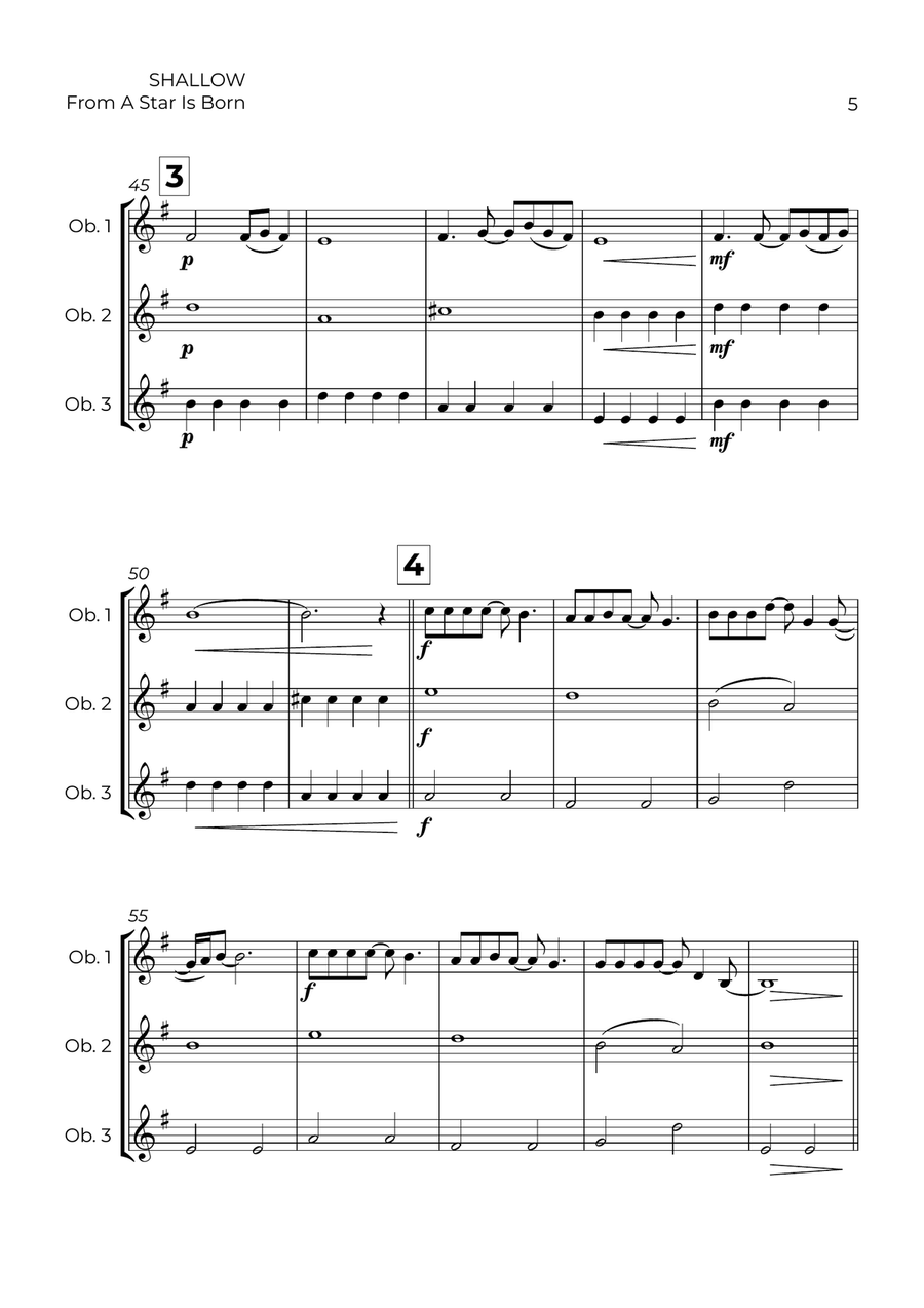 Shallow Shallow Woodwind Trio scores gallery preview page 5