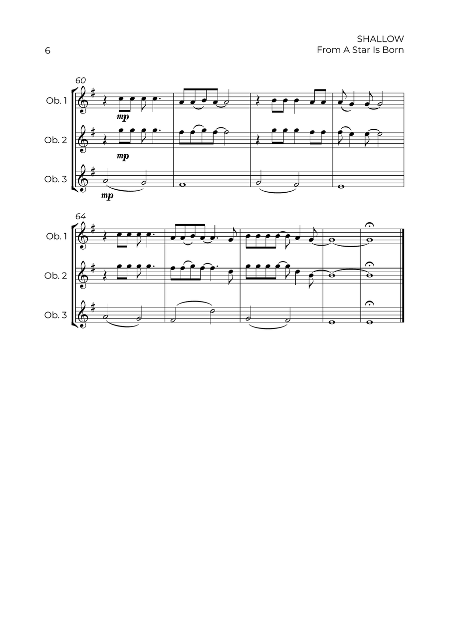 Shallow Shallow Woodwind Trio scores gallery preview page 6