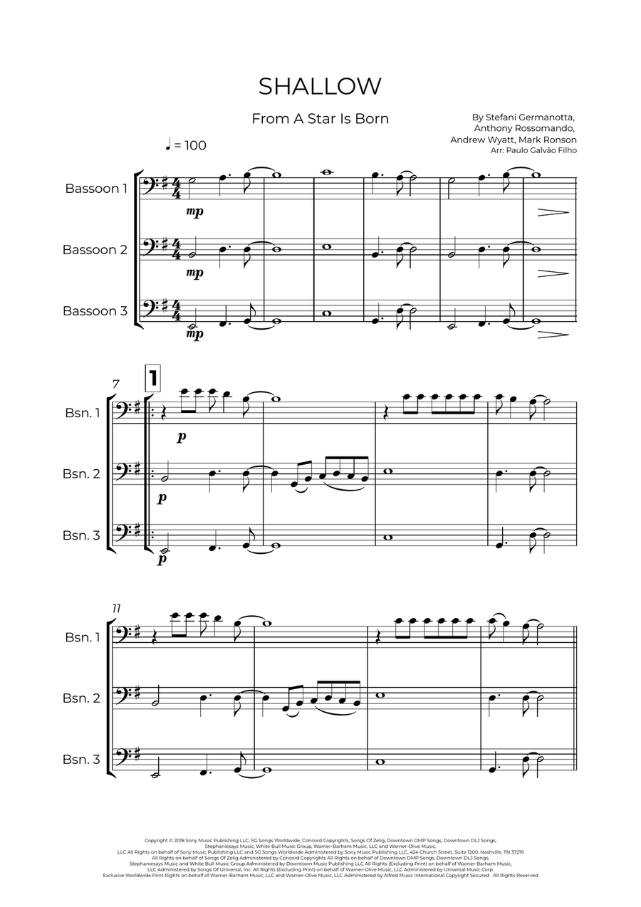 Shallow Shallow Woodwind Trio scores gallery preview page 2
