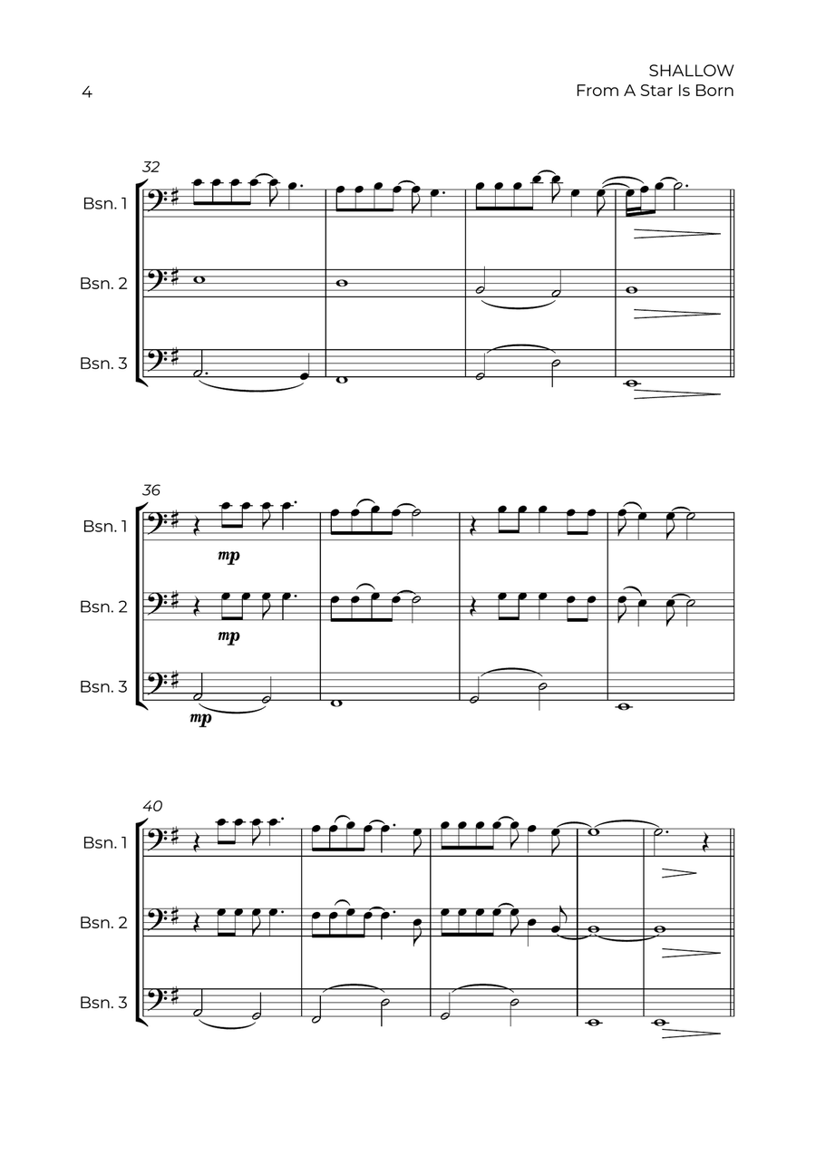 Shallow Shallow Woodwind Trio scores gallery preview page 4