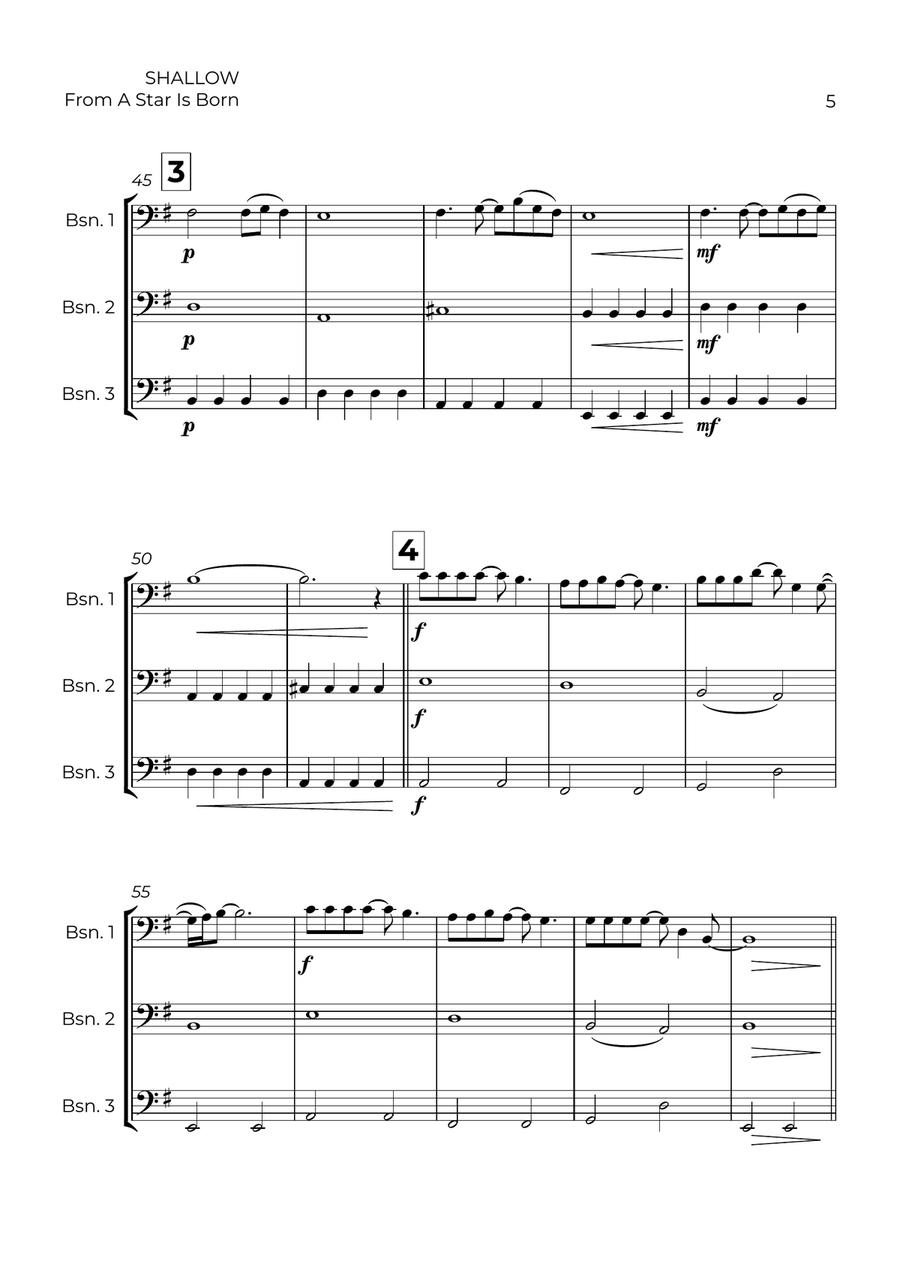 Shallow Shallow Woodwind Trio scores gallery preview page 5