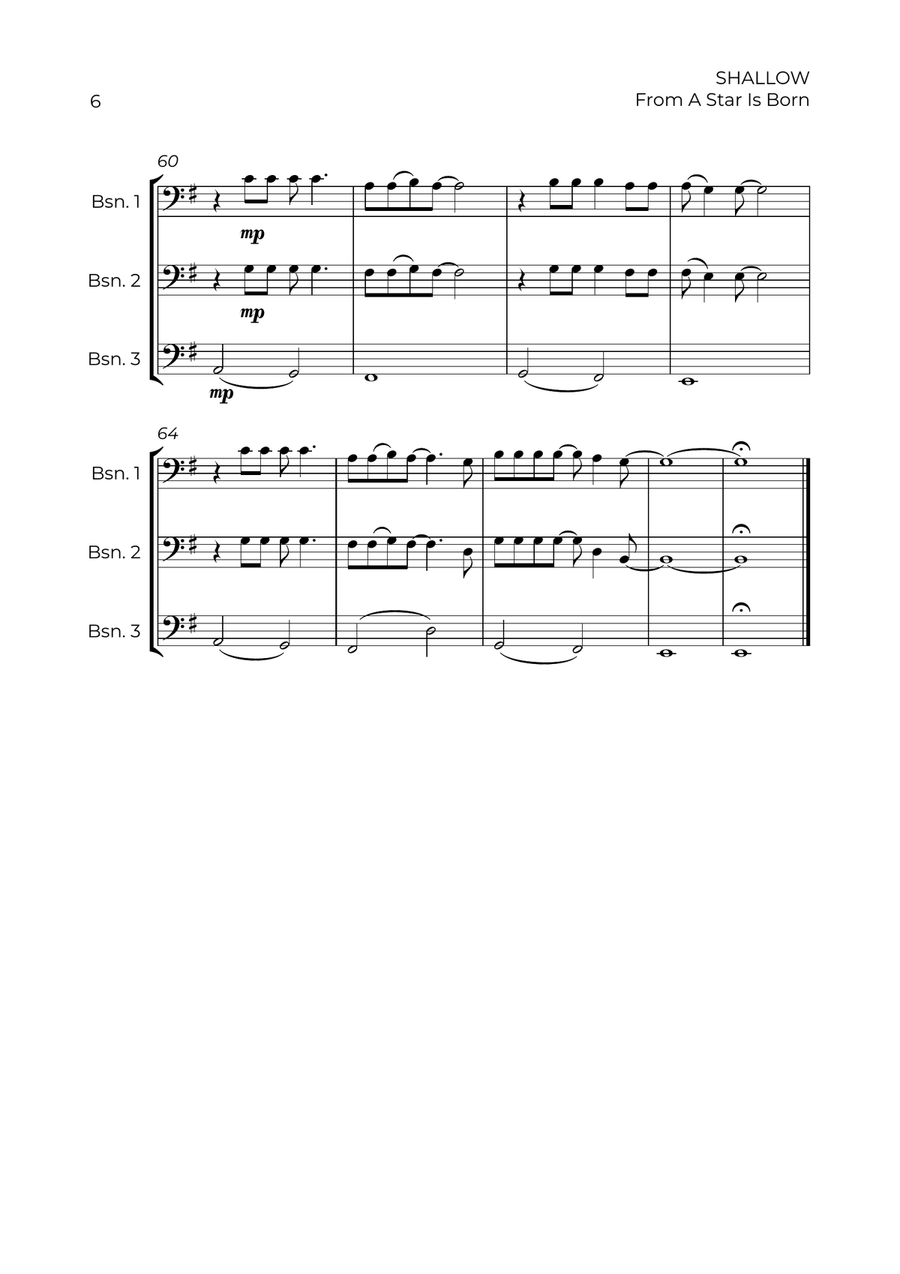 Shallow Shallow Woodwind Trio scores gallery preview page 6