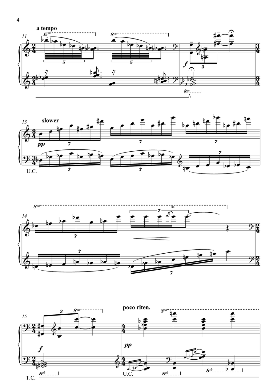 Temporary suite Temporary suite Piano Solo scores gallery preview page 4