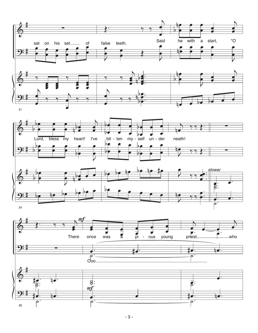 Limerick Gimericks Limerick Gimericks 4-Part scores gallery preview page 3