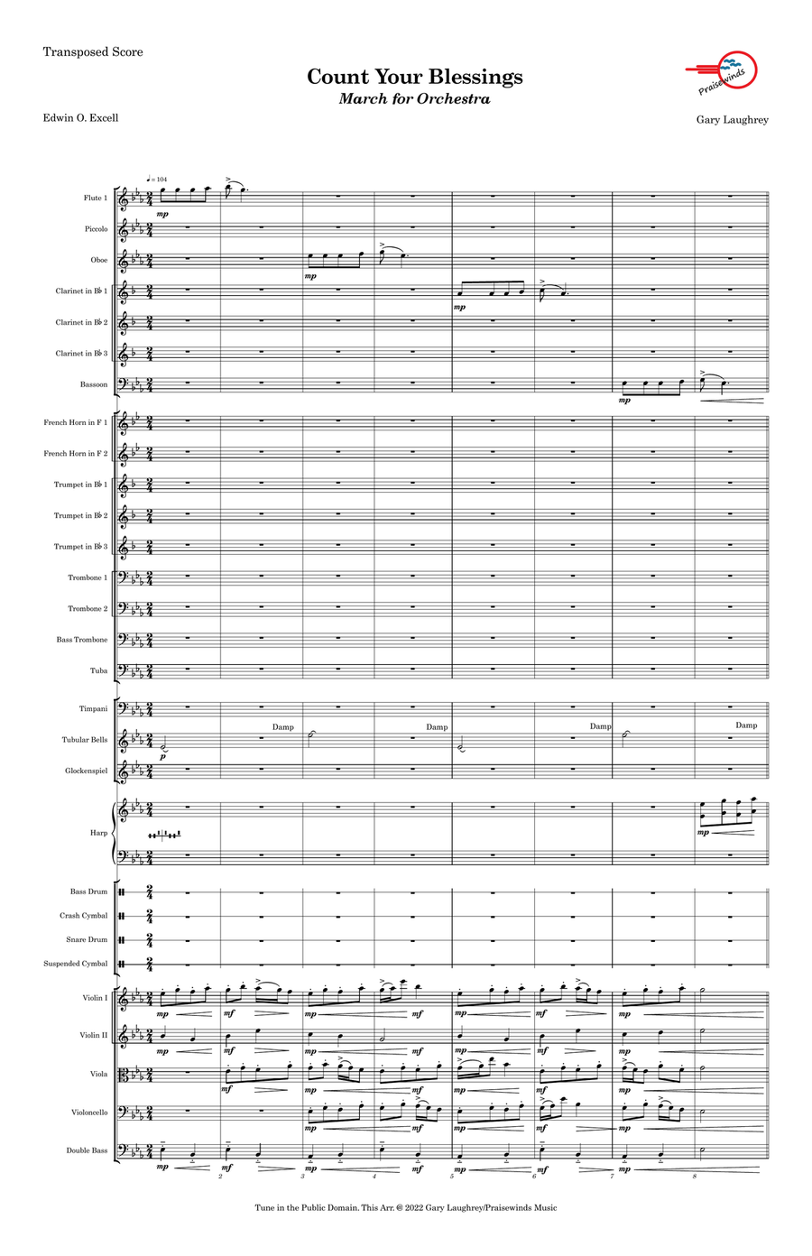 Count Your Blessings Full Orchestra scores gallery preview page 2