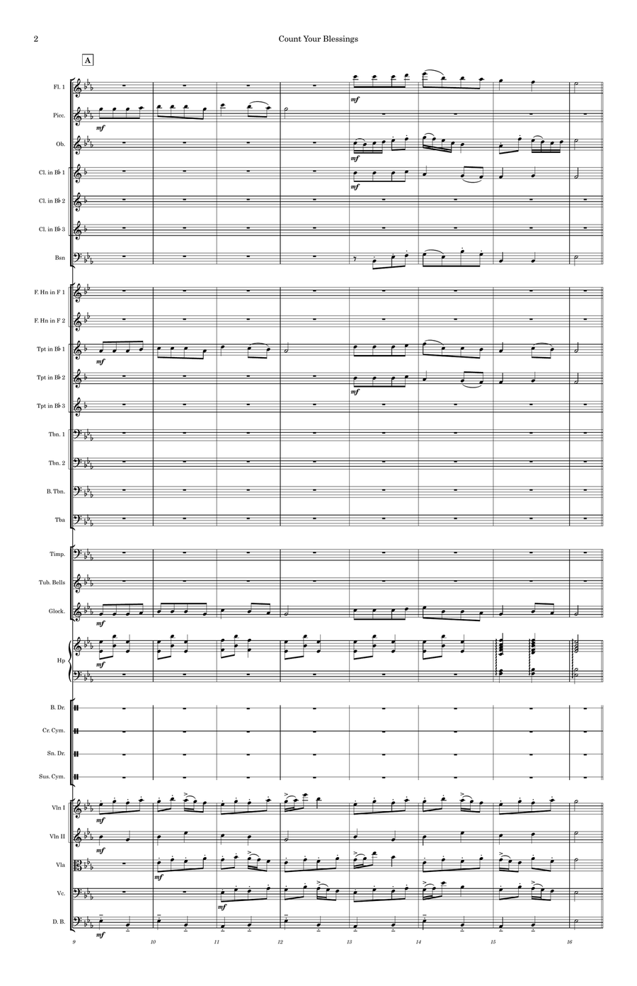 Count Your Blessings Full Orchestra scores gallery preview page 3
