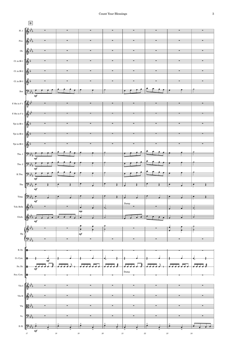 Count Your Blessings Full Orchestra scores gallery preview page 4