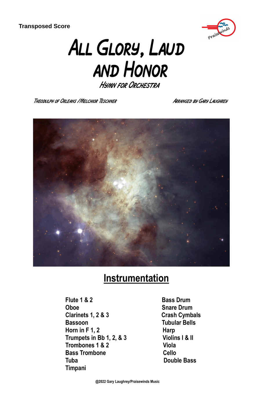 All Glory Laud and Honor Full Orchestra scores gallery preview page 1
