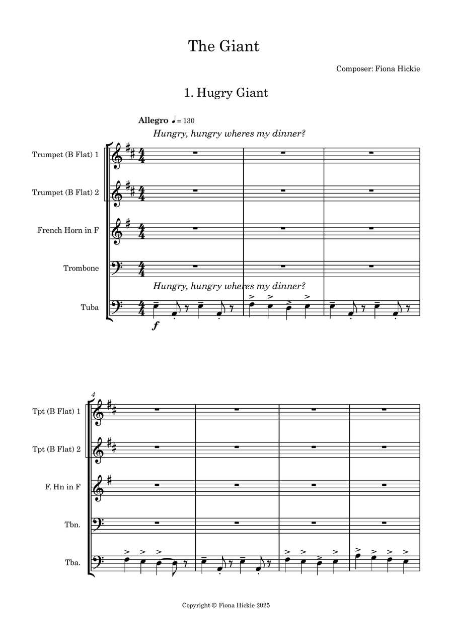 The Giant The Giant Brass Quintet scores gallery preview page 2