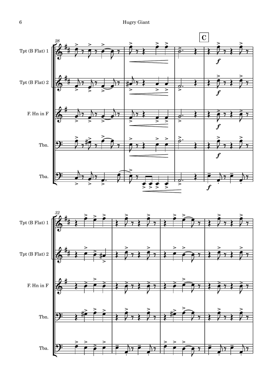 The Giant The Giant Brass Quintet scores gallery preview page 6