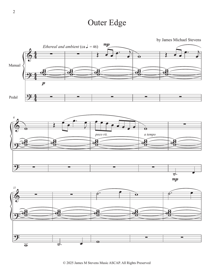 Outer Edge - Organ Solo Outer Edge - Organ Solo Organ Solo scores gallery preview page 2