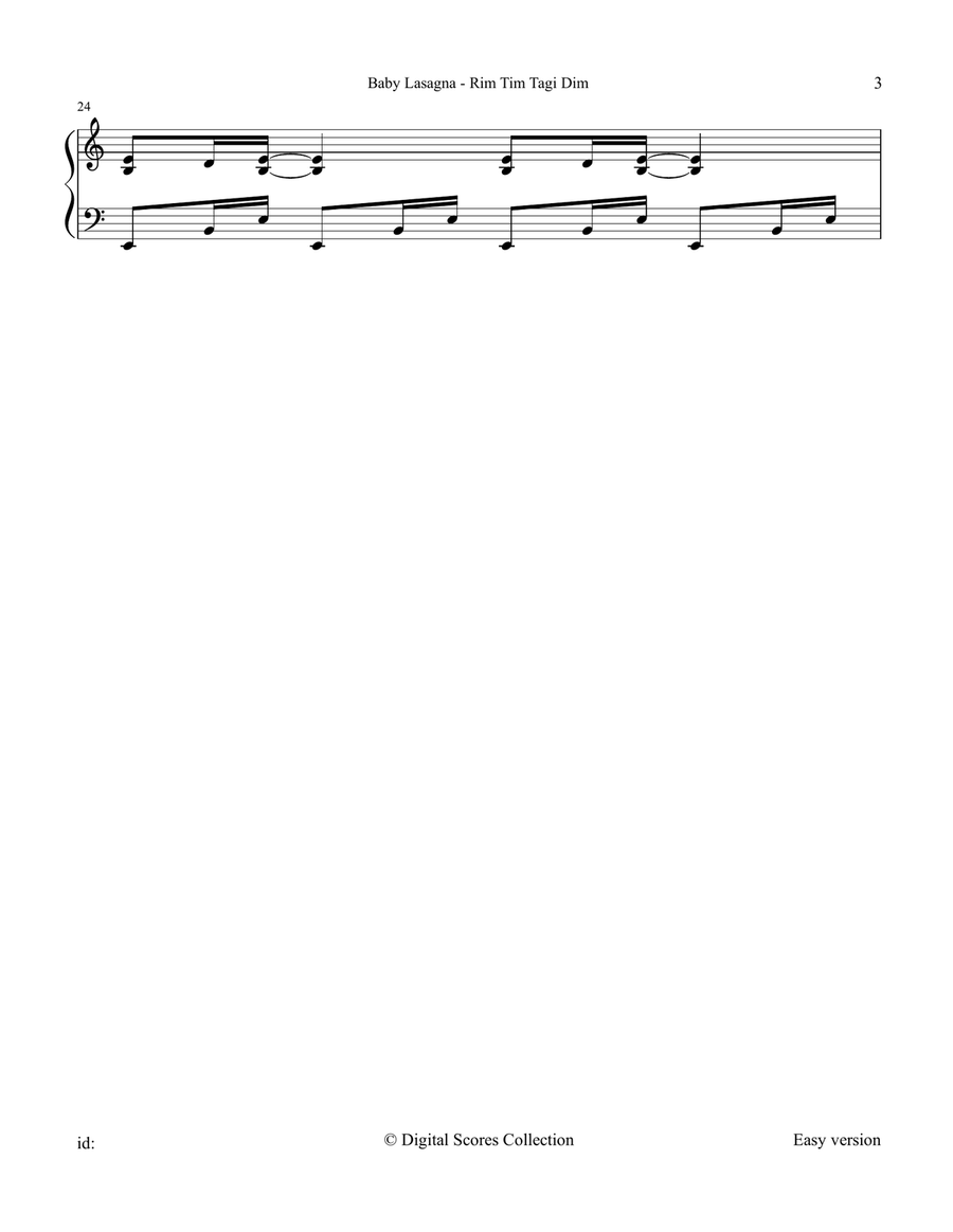 Rim Tim Tagi Dim Rim Tim Tagi Dim Piano Solo scores gallery preview page 3