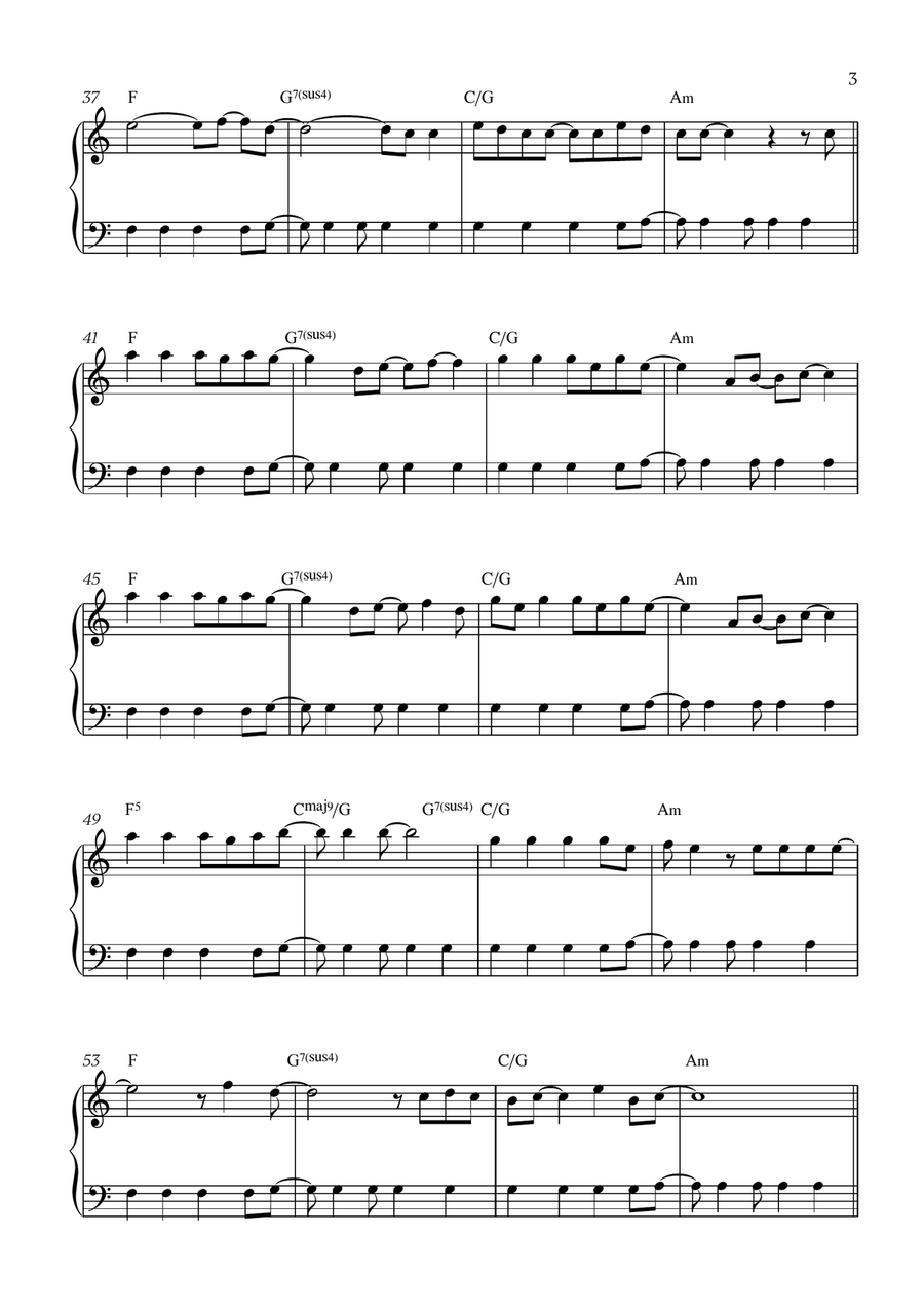 Viva La Vida Viva La Vida Easy Piano scores gallery preview page 3