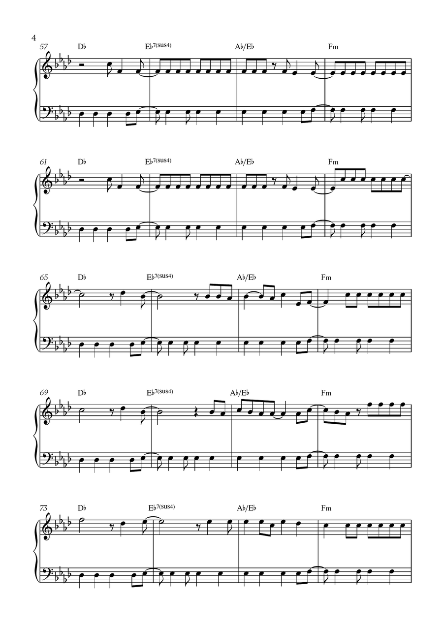 Viva La Vida Viva La Vida Easy Piano scores gallery preview page 4