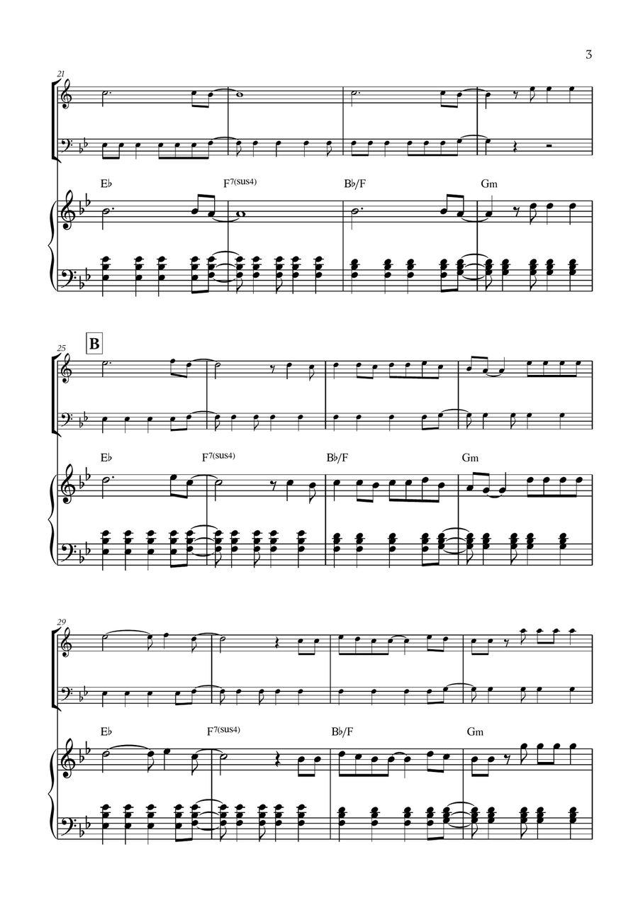 Viva La Vida Viva La Vida Woodwind Duet scores gallery preview page 3