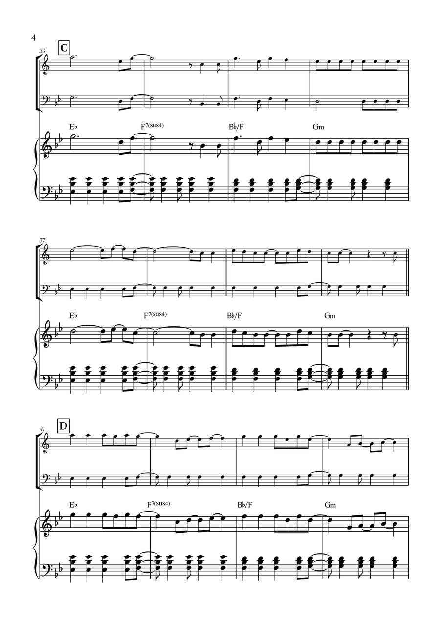 Viva La Vida Viva La Vida Woodwind Duet scores gallery preview page 4