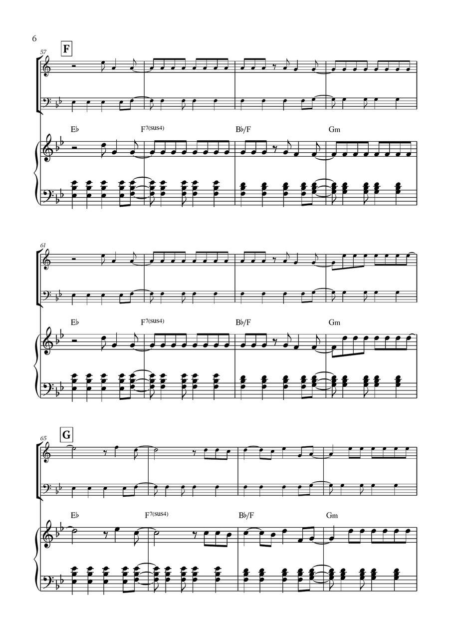 Viva La Vida Viva La Vida Woodwind Duet scores gallery preview page 6