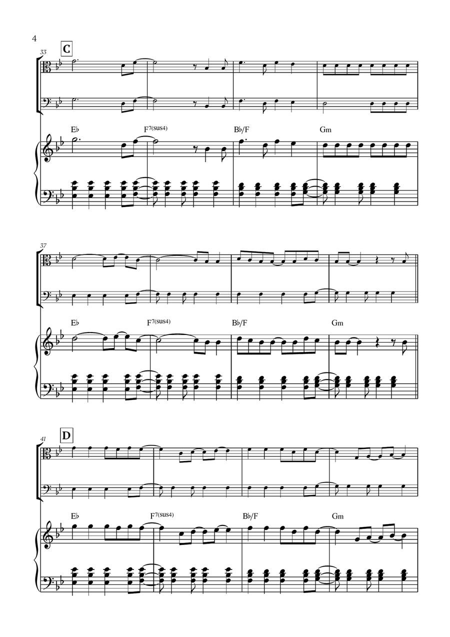 Viva La Vida Viva La Vida String Duet scores gallery preview page 4