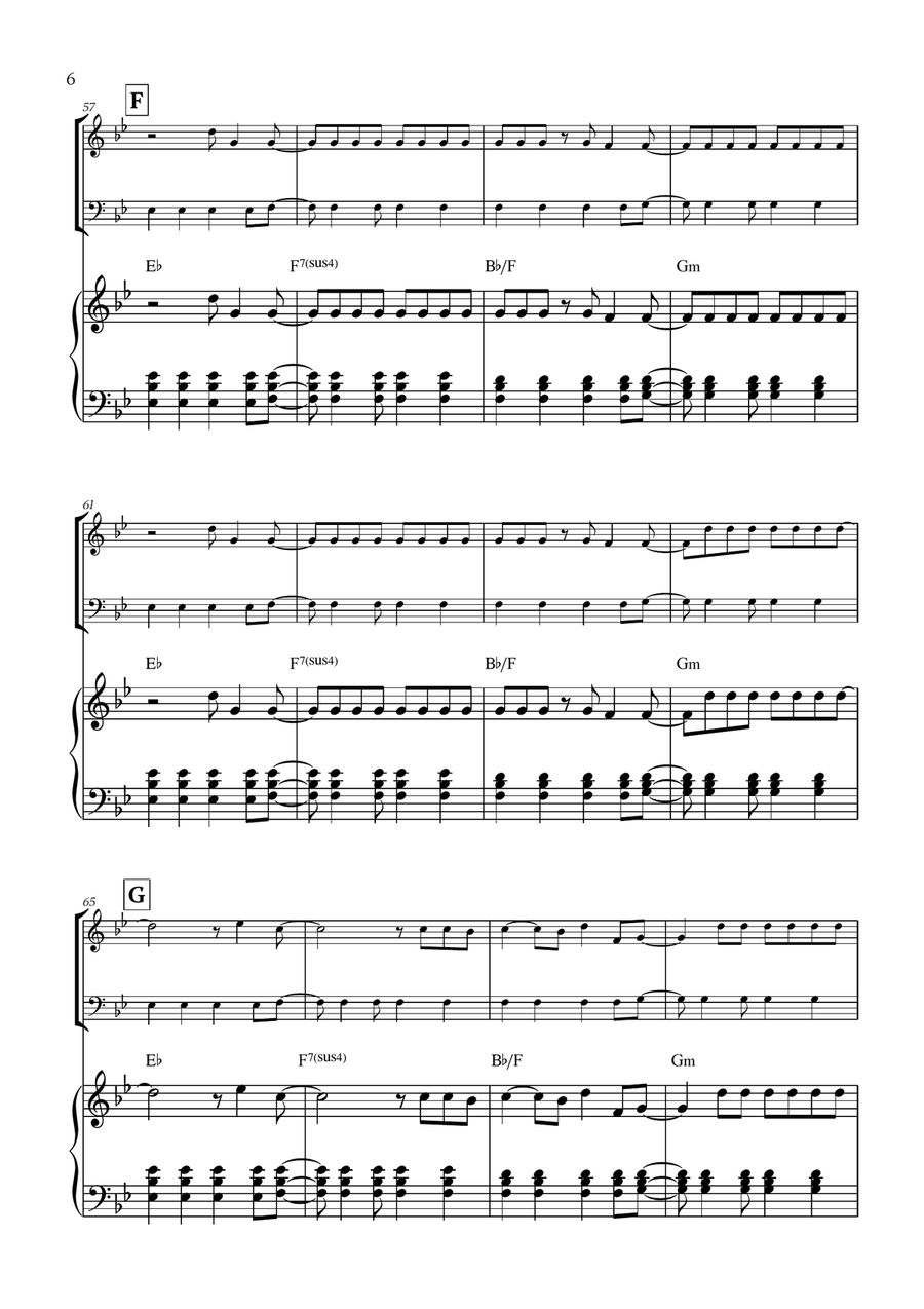 Viva La Vida Viva La Vida Piano Trio scores gallery preview page 6