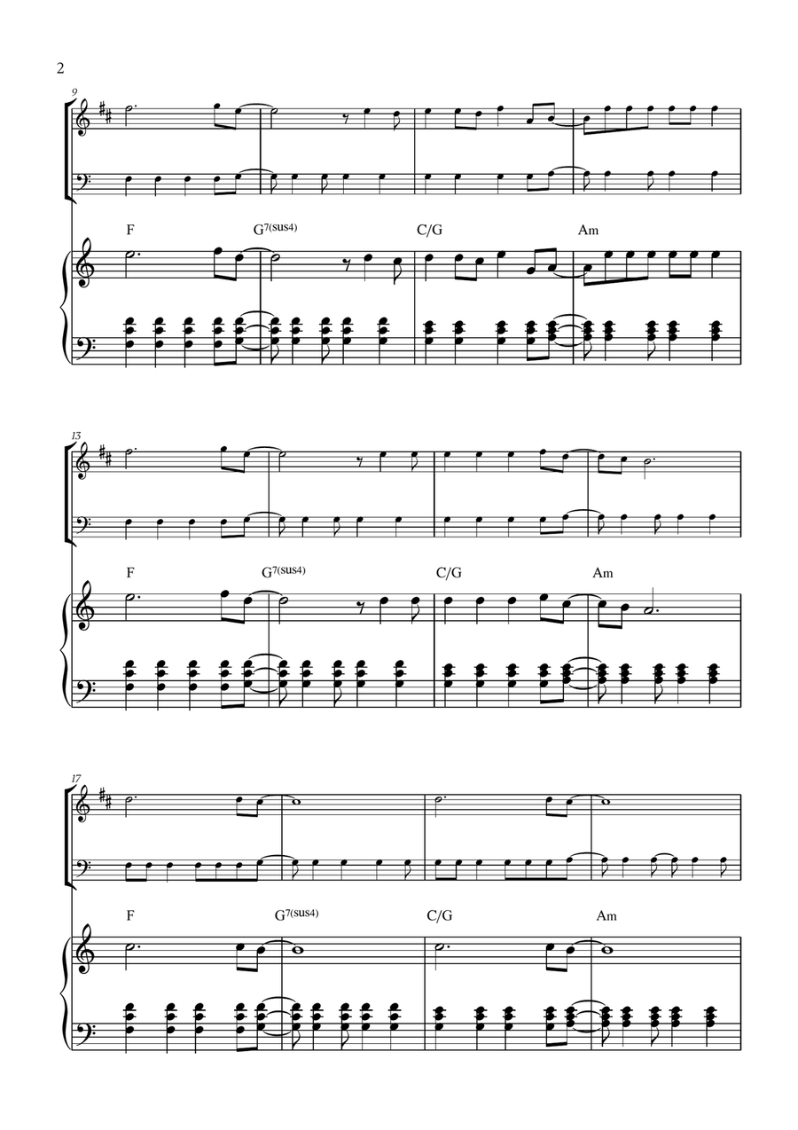 Viva La Vida Viva La Vida Woodwind Duet scores gallery preview page 2