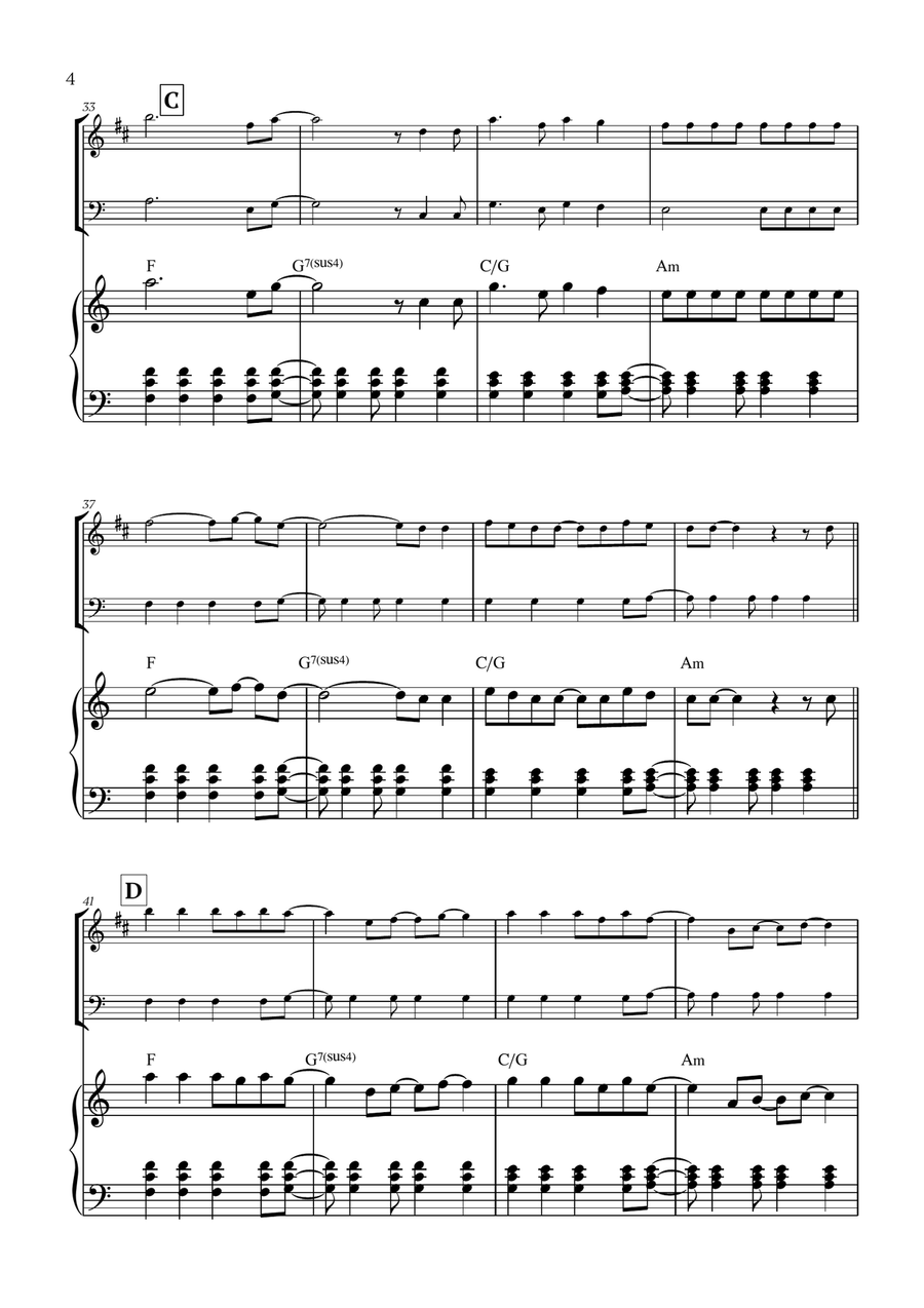 Viva La Vida Viva La Vida Woodwind Duet scores gallery preview page 4